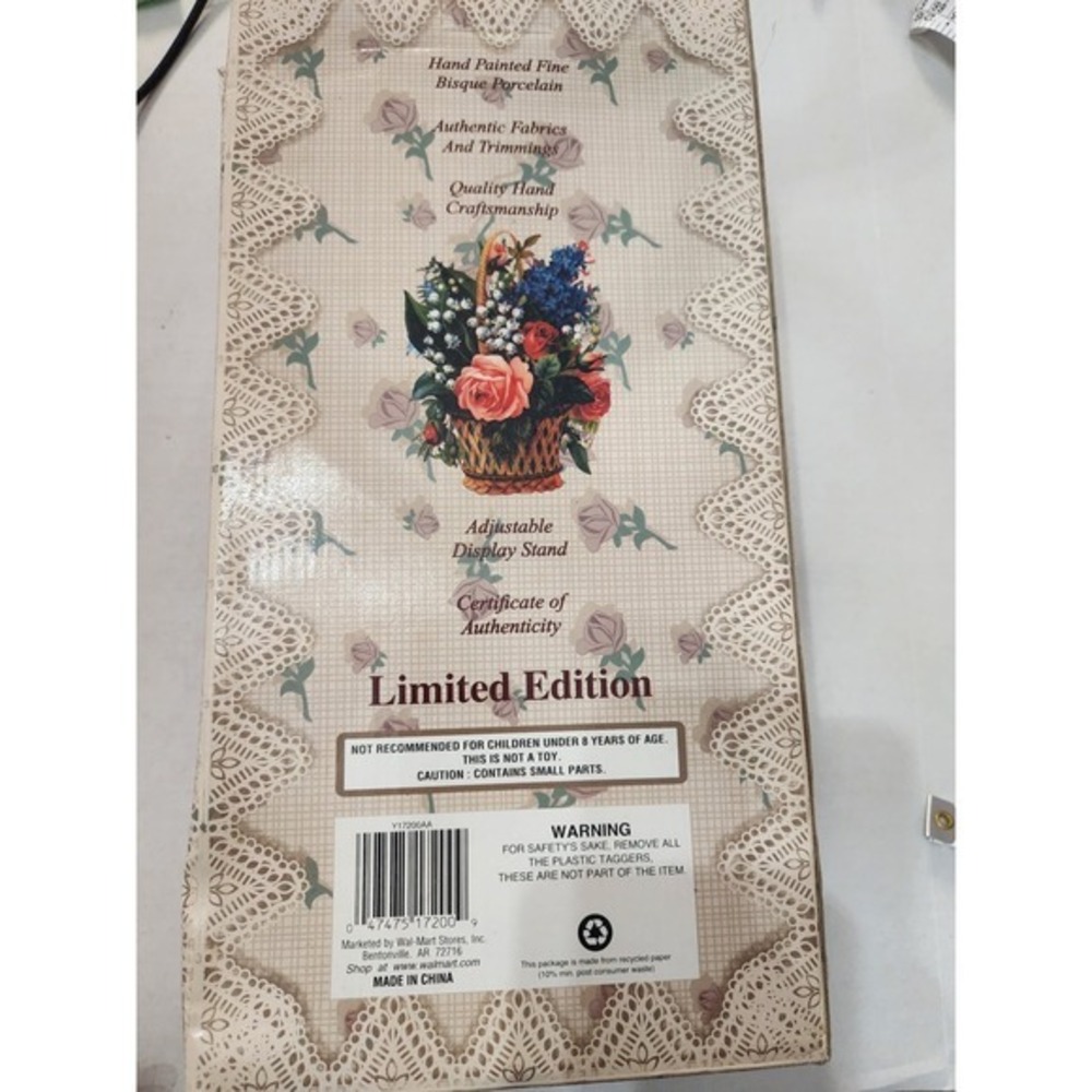 Collector's Choice Porcelain Doll Blonde Hair Pink Outfit Limited Edition In Box - Picture 4 of 7